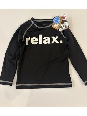 MISH boys Black Long-Sleeve sun top